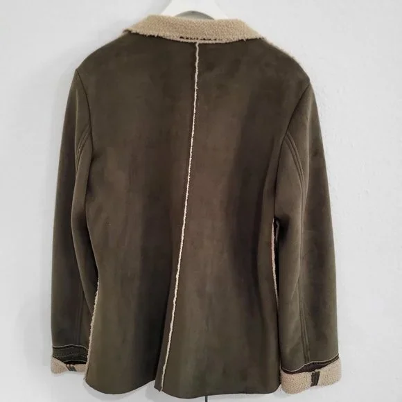 Unlisted by Kenneth Cole Faux Suede Jacket SZ M - Picture 3 of 6